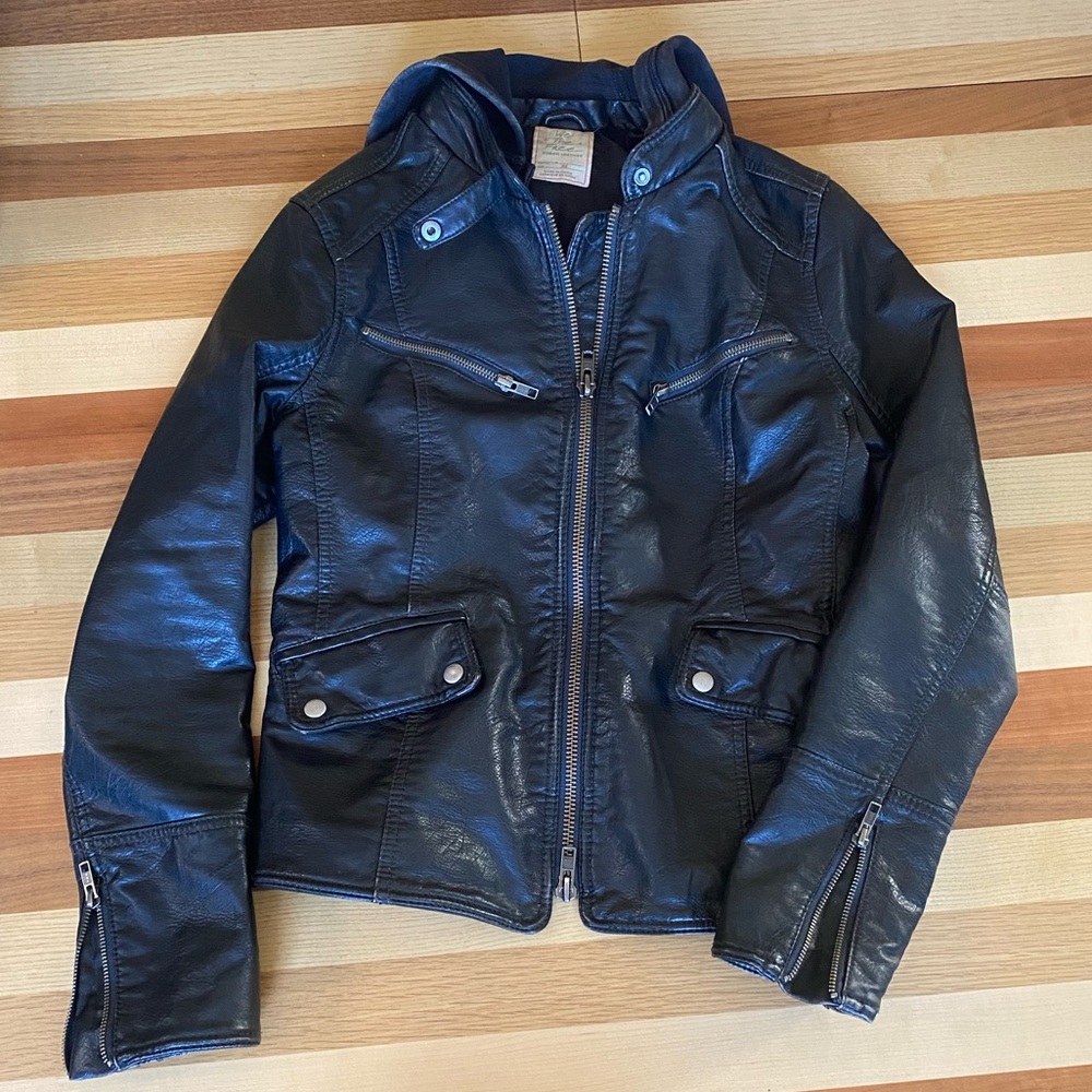 Free People Vegan Leather Jacket